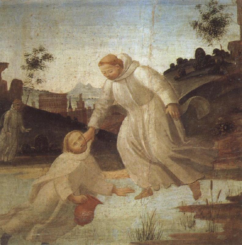 BARTOLOMEO DI GIOVANNI St.Placid's Rescue Spain oil painting art